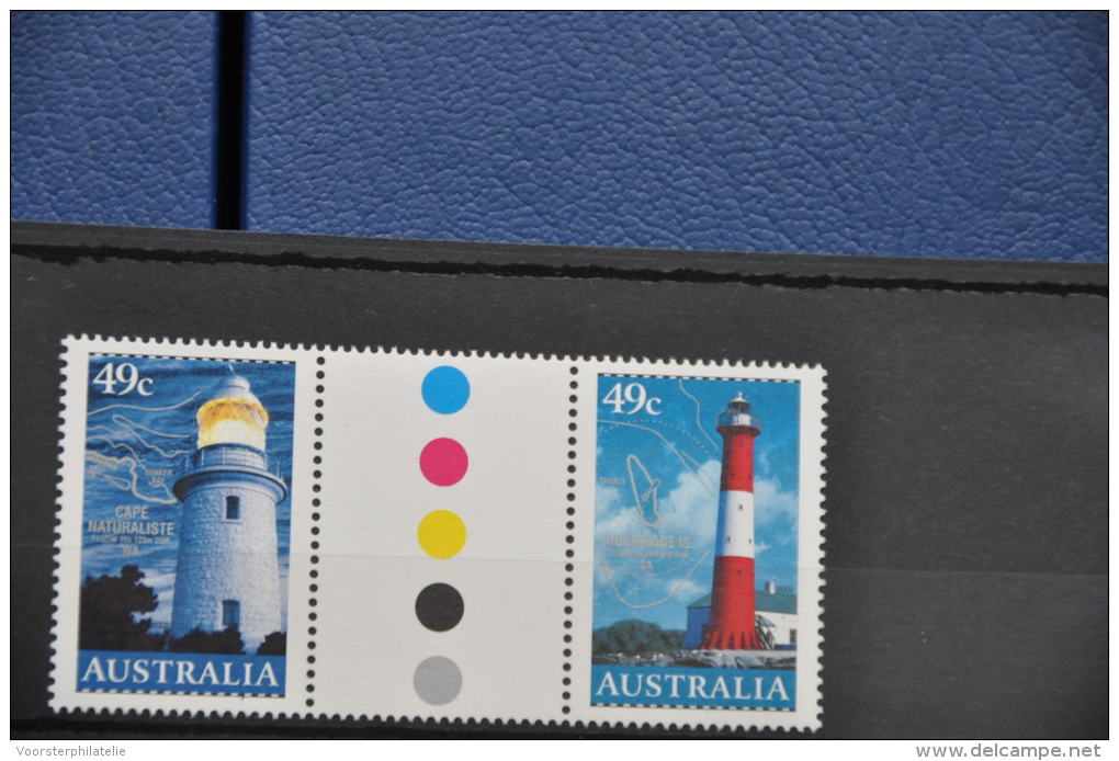 L 308 ++ AUSTRALIA 2002 LIGHT HOUSES GUTTER ++ MNH - NEUF - POSTFRIS - Ongebruikt