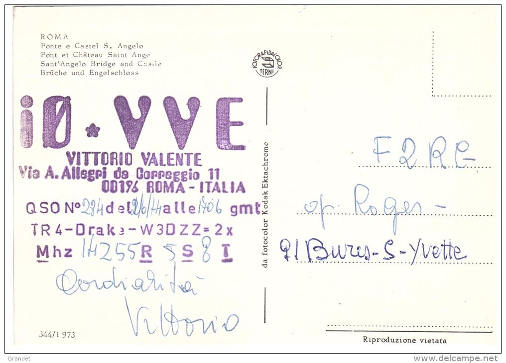 CARTE RADIO - QSL - CARTE RADIO QSL - ITALIE - ITALIA - ITALY - ROMA - ROME - 1974. - Radio Amateur