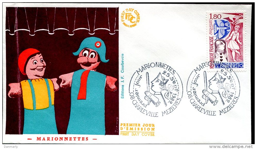 FDC 25/09/82 : Marionnettes - Marionnetten