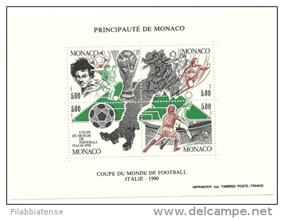 1990 - Monaco BF 50 Mondiali Di Calcio  ++++++++ - 1990 – Italien