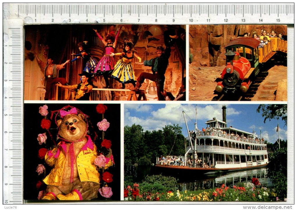 FRONTIERLAND - Amond Frontierland's Sights Are Country Bear Jamboree, The Rivers Of América, Big Thunder Montain, And Th - Disneyworld