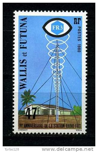 WALLIS FUTUNA 1980  N° 257 ** Neuf  = MNH Cote: 2.50 € Superbe Station Radio Communications - Neufs