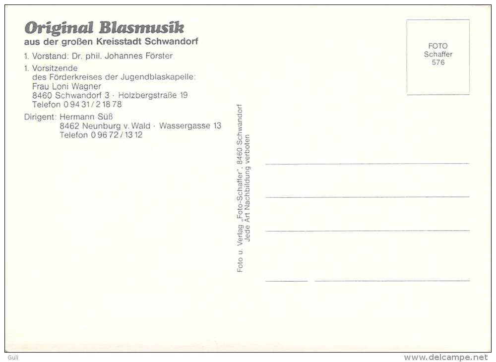 Allemagne-Schwandorf ORIGINAL BLASMUSIK Aus Großen Kreisstadt SCHWANDORF Jugendblaskapelle ( Orchestre Musique) - Schwandorf