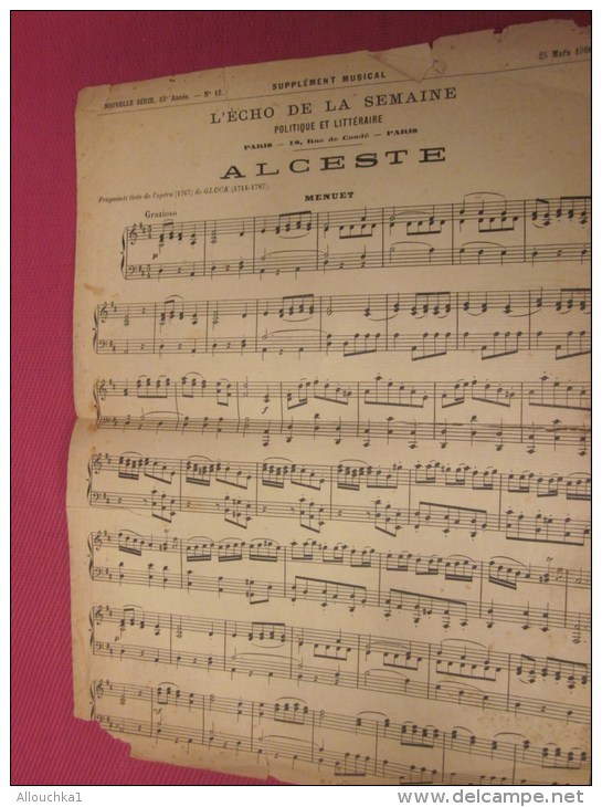 Nouvelle Chanson De Paul Delmet :  ALCESTE + Publicité Comment Prend Un Croquis  Théâtre Partition Musicale Ancienne - Partitions Musicales Anciennes