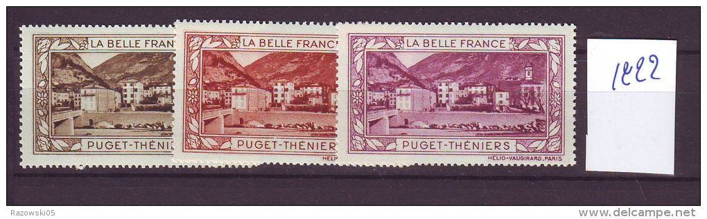 BELLE FRANCE TIMBRE VIGNETTE VIGNETTES CINDERELLA ..........PUGET THENIERS - Tourism (Labels)