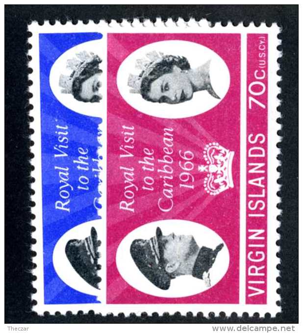 6097x)  Virgin 1966  ~ SG # 201-02  Mnh**~ Offers Welcome! - Britse Maagdeneilanden