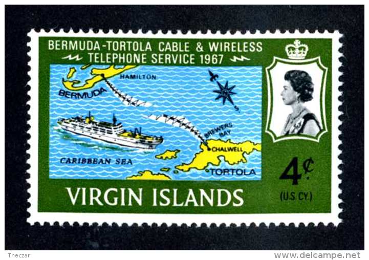 6107x)  Virgin 1967  ~ SG # 217  Mnh**~ Offers Welcome! - British Virgin Islands