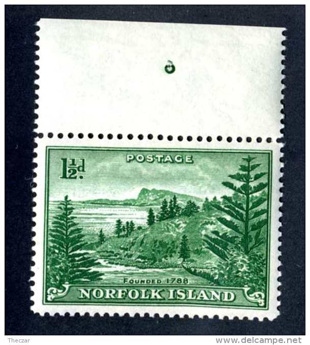 6113x)  Norfolk 1947  ~ SG # 3  Mnh**~ Offers Welcome! - Norfolk Eiland