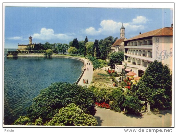 Allemagne Langenargen Am Bodensee  Seepromenade Mit Schoss Montfort  TBE - Langenargen