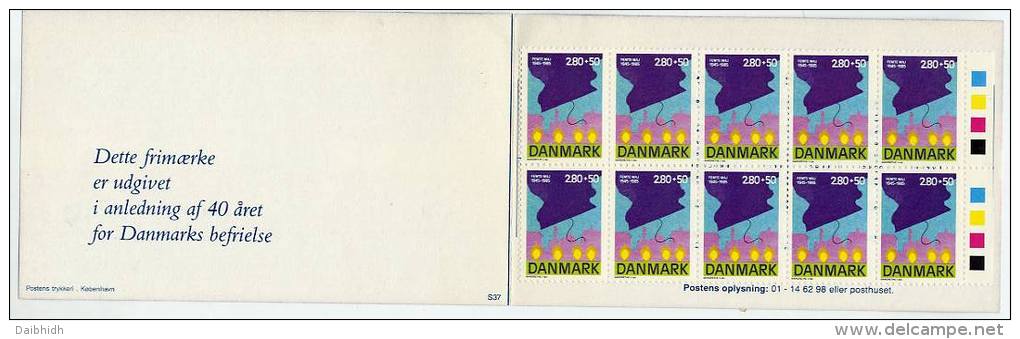 DENMARK 1985  Liberation Anniversary 2Kr80+50  Complete Booklet MNH / **.  Michel 837 MH - Markenheftchen