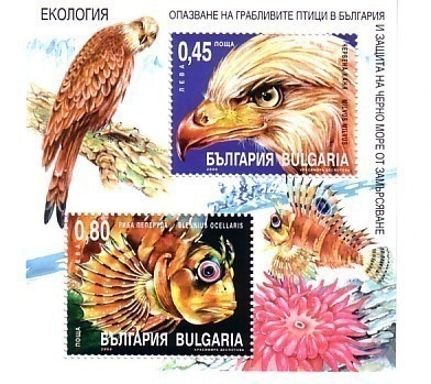 2004 ECOLOGY  Birds/Fish   S/S - MNH  BULGARIA / Bulgarie - Ongebruikt