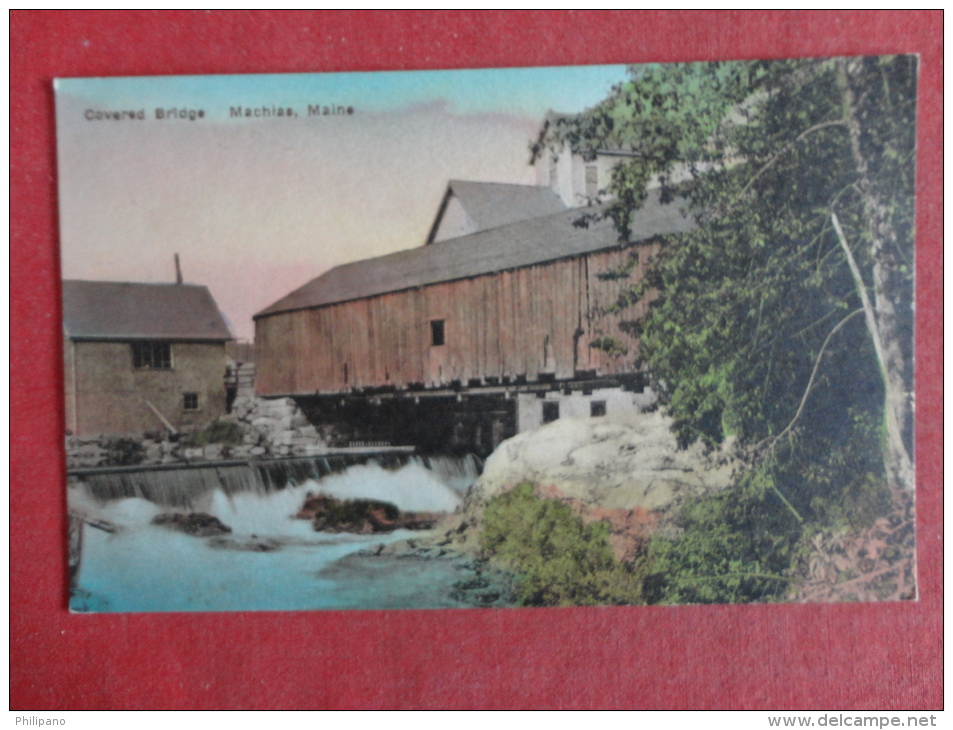 Machias,ME--Covered Bridge--cancel 1931--PJ 289 - Other & Unclassified