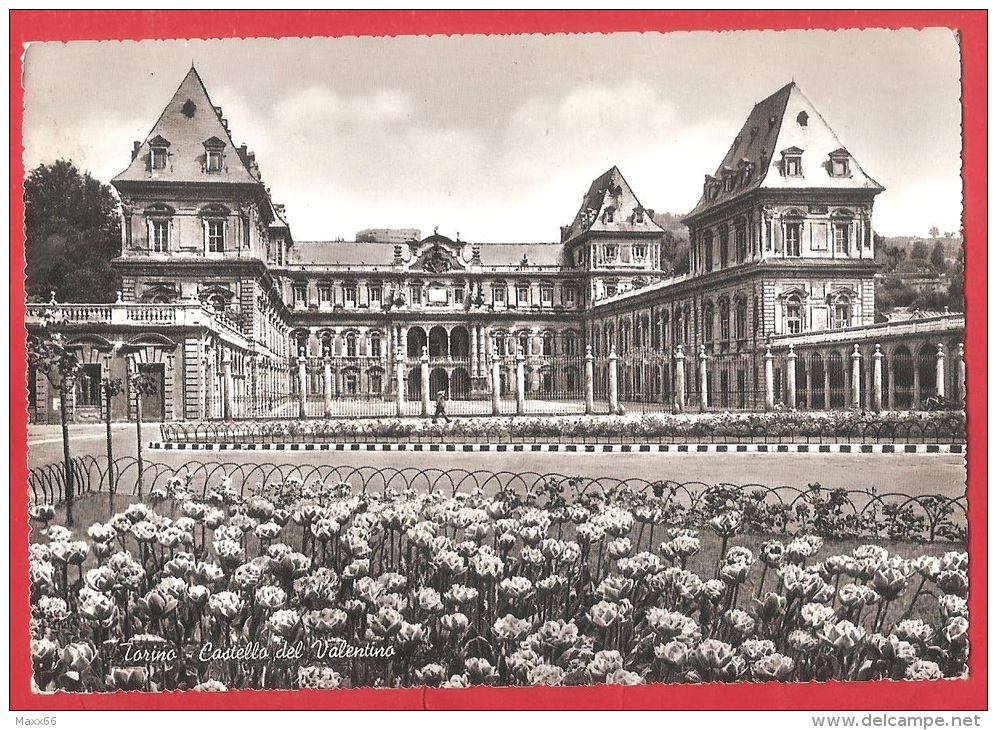 CARTOLINA VG ITALIA - TORINO - Castello Del Valentino - 10 X 15 - ANNULLO TORINO 1960 - Castello Del Valentino