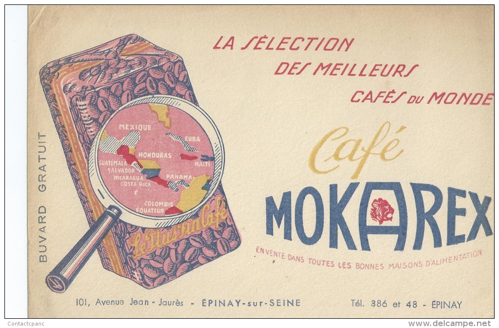 Café     " MOKAREX  "            Ft  = 21 Cm  X  13.5 Cm - Coffee & Tea