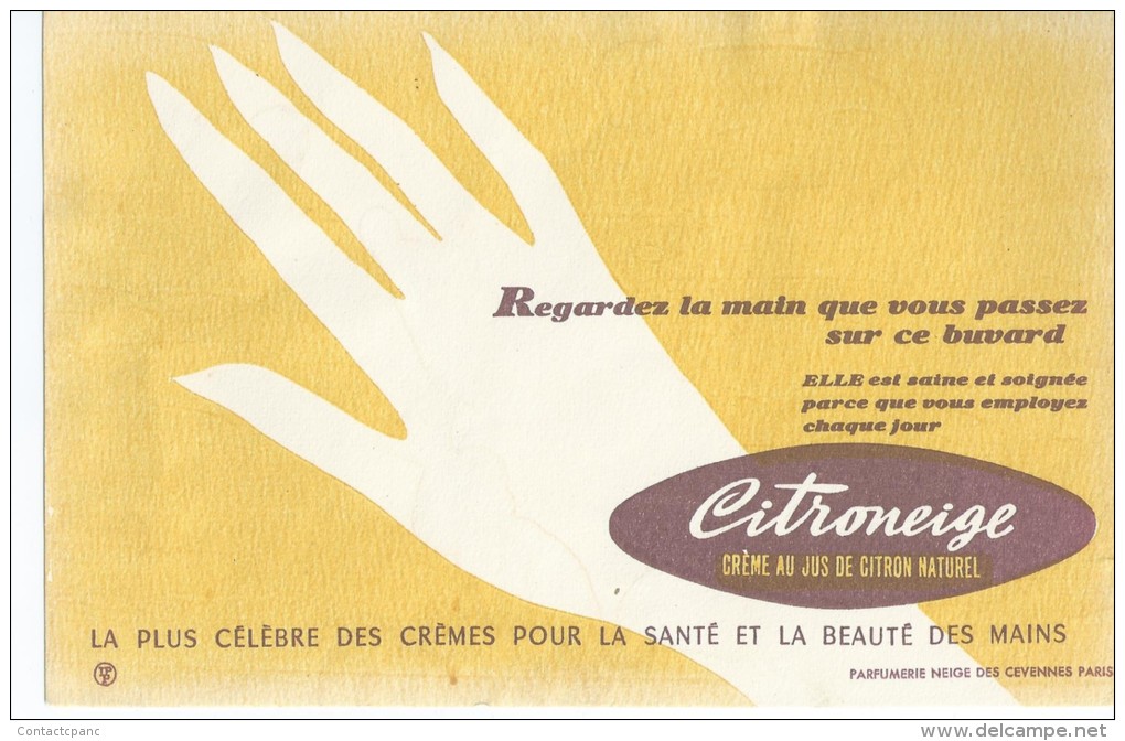 Crème       "   CITRONEIGE   "            Ft  = 21 Cm  X  13.5 Cm - Produits Pharmaceutiques