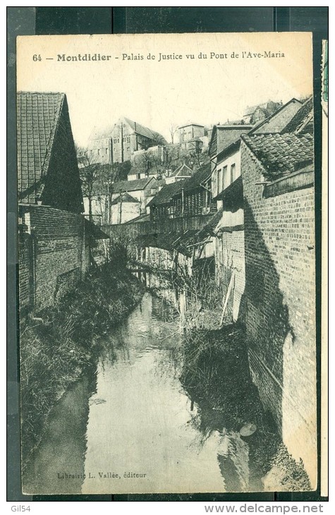 Montdidier - Le Palais De Justice Vu Du Pont De L' Ave Maria  ( Trace De Plis Visible Au Dos  - Abo64 - Montdidier