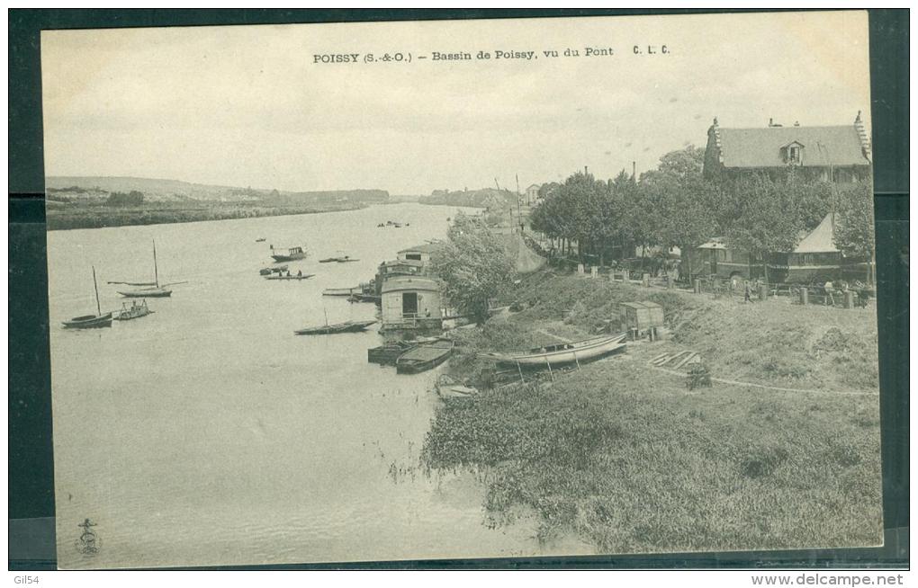 POISSY - Bassin De Poissy Vu Du Pont  - Abo96 - Poissy