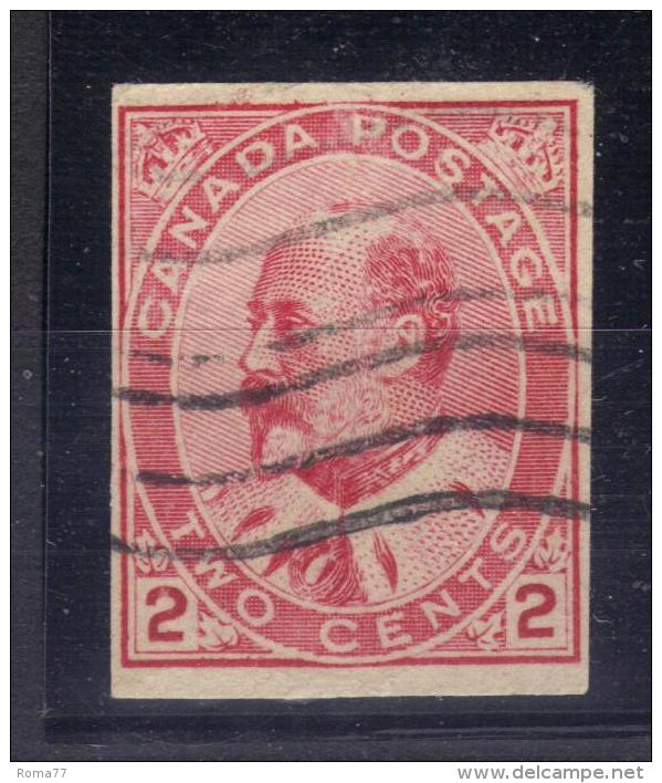 BIN231 - CANADA 1903 , 2 Cent N. 79a Non Dentellato. - Variétés Et Curiosités