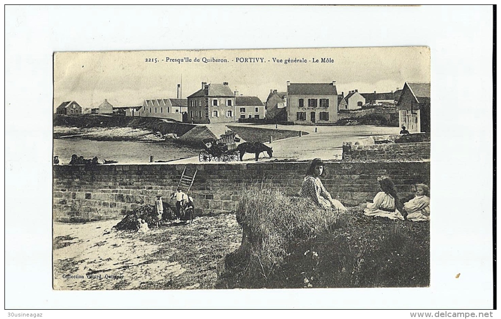 CPA  56 Presqu'ile De Quiberon Portivy, Vue Générale Le Mole - Pontivy