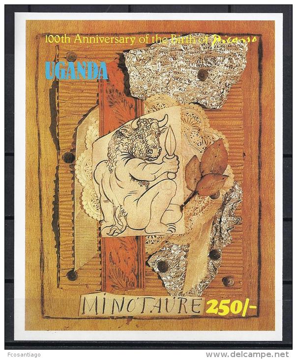 PINTURA/PICASSO - UGANDA 1981 - Yvert #H28 - MNH ** - Picasso