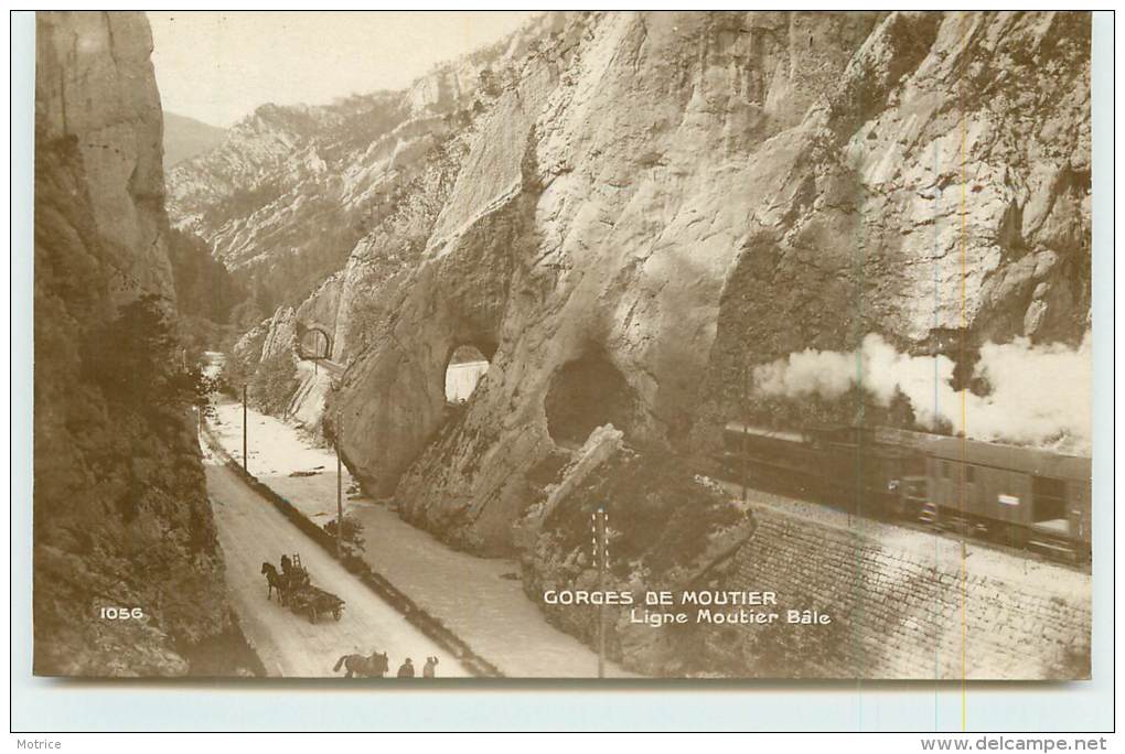 CHEMINS DE FER SUISSES  - Gorges De Moutier, Ligne Moutier Bâle. - Trains