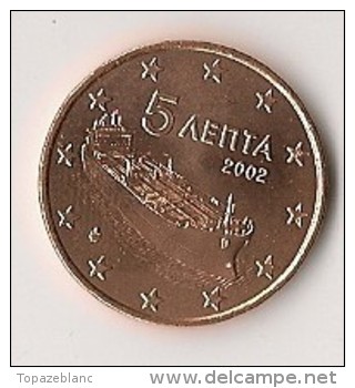 GRECE - 5 EUROCENT 2002 / NEUVE - Griechenland