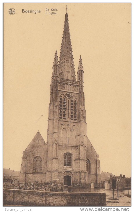 Cpa/pk Boesinghe Boezinge De Kerk Nels  Unused Superbe - Ieper