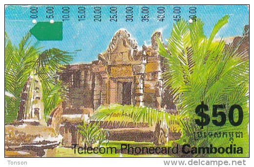 Cambodia, CBD-06, $50, Temple - Icm-3-2-3, 2 Scans. - Cambogia