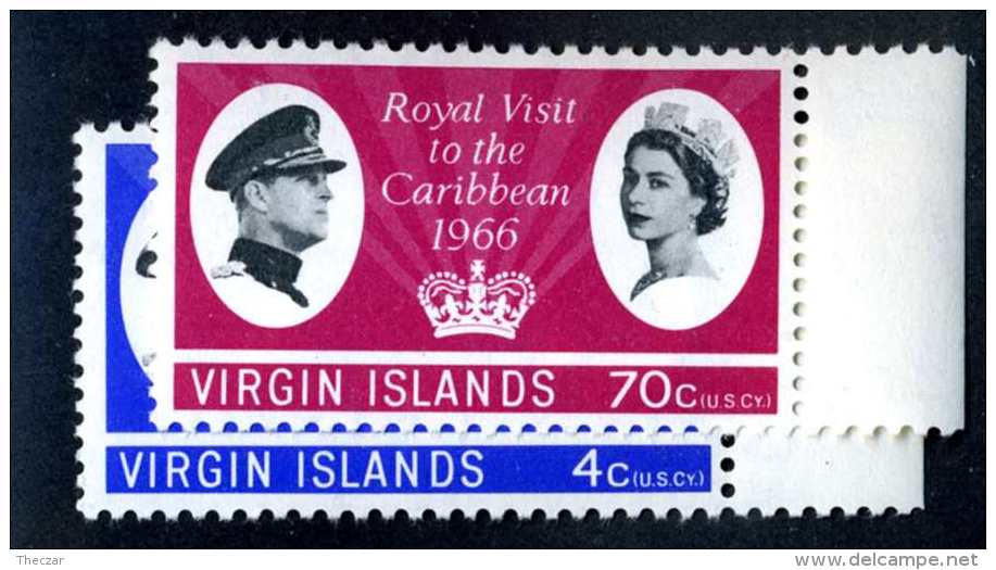 6225x)  Virgin 1966  ~ SG # 201-02  Mnh**~ Offers Welcome! - Britse Maagdeneilanden