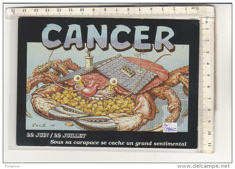 PO1981C# ASTROLOGIA - ZODIACO - SEGNI ZODIACALI - CANCRO - CANCER - ILLUSTRATORE SOLE' - MONETE  No VG - Astrologie