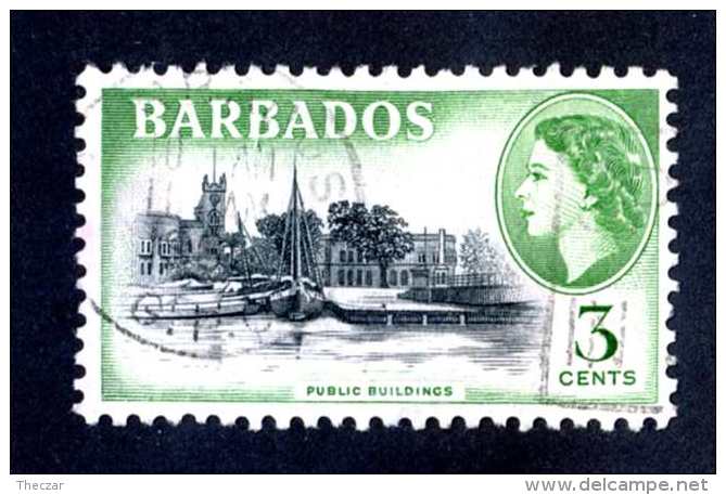 6300x)  Barbados 1954  ~ SG # 291  Used~ Offers Welcome! - Barbados (...-1966)