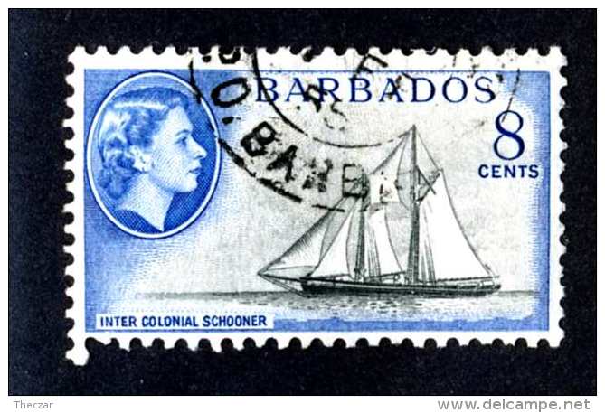 6303x)  Barbados 1954  ~ SG # 295  Used~ Offers Welcome! - Barbados (...-1966)