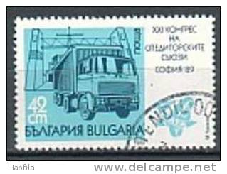 BULGARIA \ BULGARIE - 1989 - XXI Congres De La Federation Internationale Des Transpporteurs Routiers - 1v Obl. - Usati