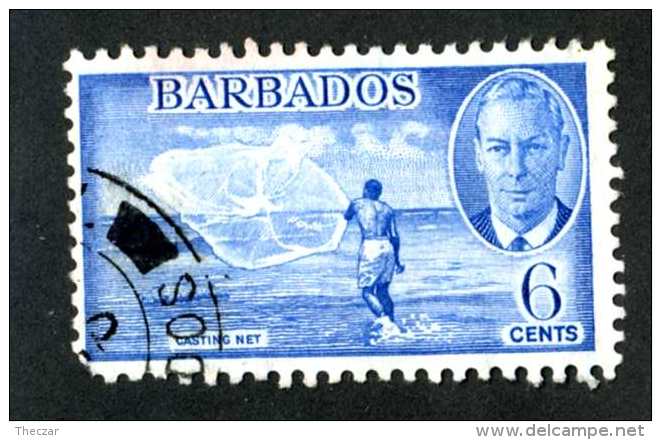 6307x)  Barbados 1950  ~ SG # 275  Used~ Offers Welcome! - Barbados (...-1966)