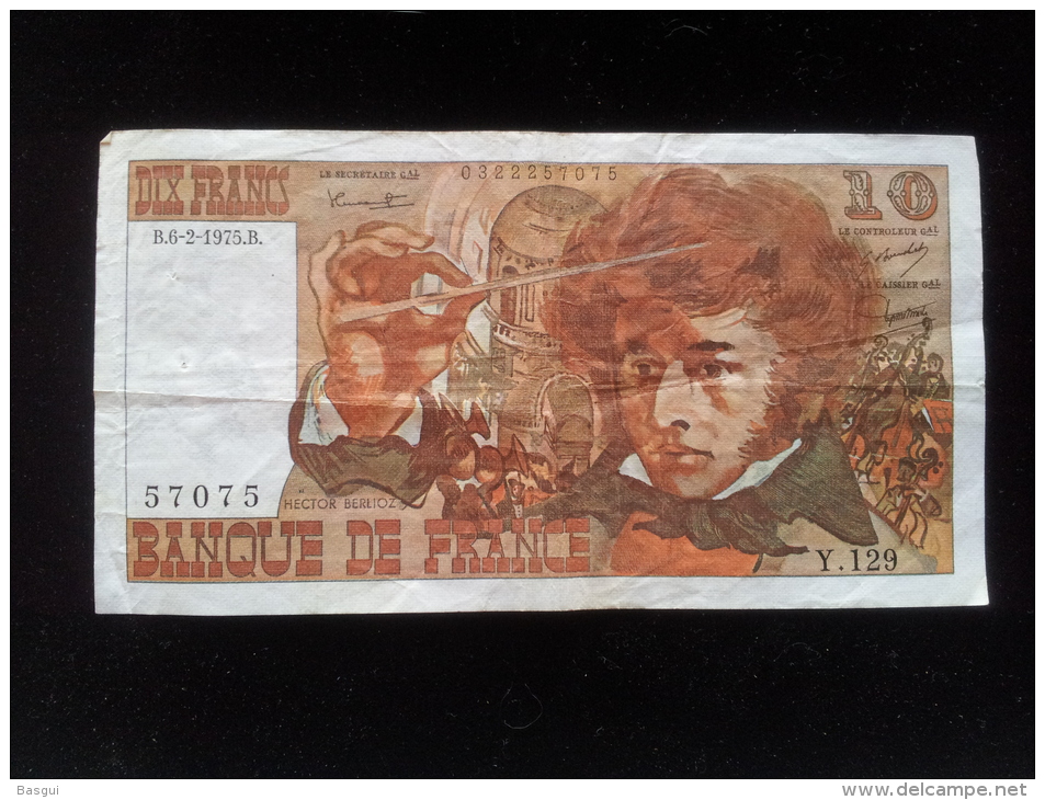 Billet 10 Francs "Berlioz"  -1975 B - 10 F 1972-1978 ''Berlioz''