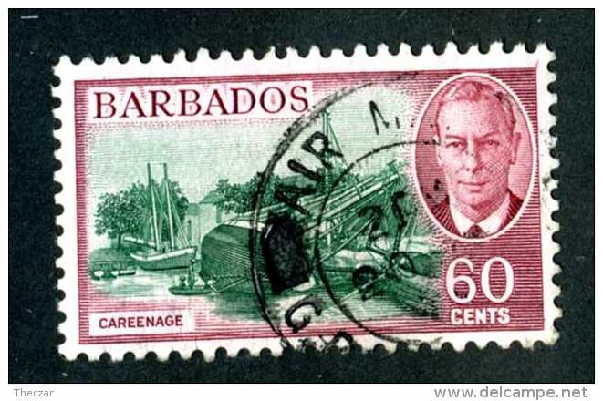 6311x)  Barbados 1950  ~ SG # 280  Used~ Offers Welcome! - Barbados (...-1966)