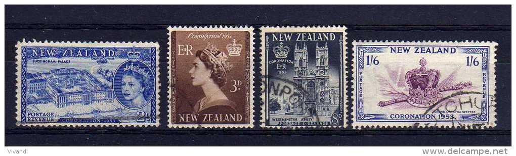 New Zealand - 1953 - QEII Coronation - Used - Used Stamps