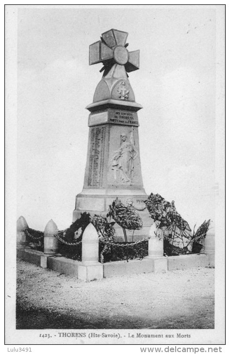 CPA - TORENS (74) - ( 670 Mères ) - Le Monument Aux Morts Aux Enfants De Thorens - Thorens-Glières
