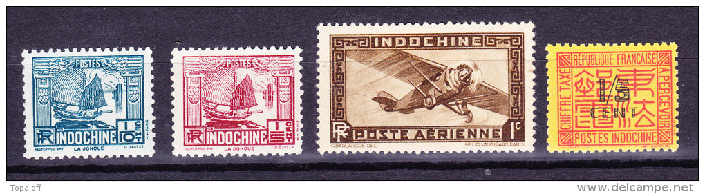 Indochine N° 150 - 151  PA N°1 Et Taxe N° 57  Neufs Sans Charniere (4 Valeurs) - Unused Stamps
