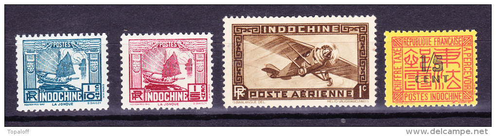 Indochine N° 150 - 151  PA N°1 Et Taxe N° 57  Neufs Sans Charniere (4 Valeurs) - Nuevos