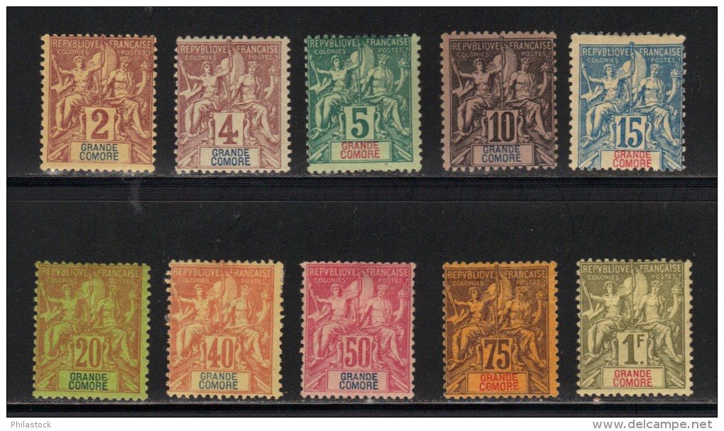 GRANDE COMORE N° Entre 2 & 13 * - Unused Stamps