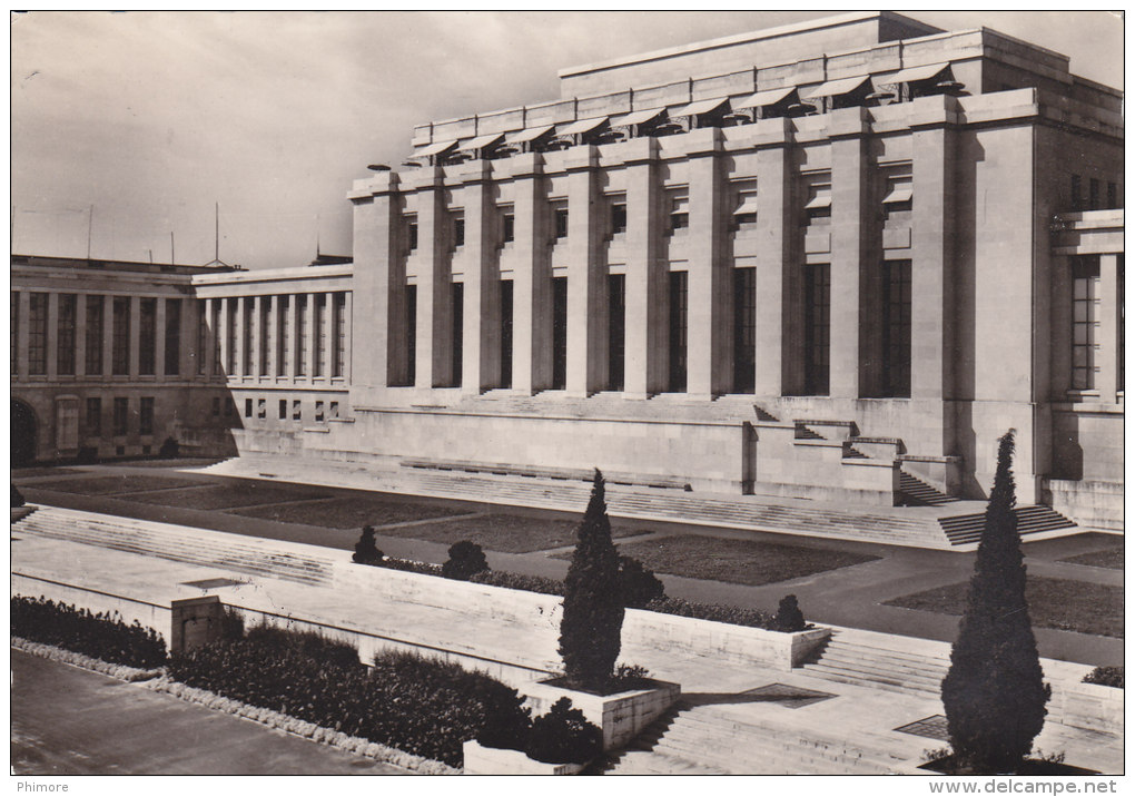 Ph-CPSM Suisse Genève (GE Genève) Palais Des Nations Vue De La Cour D'Honneur - Genève