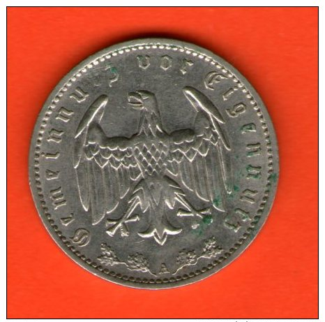 *** 1 Reichsmark 1935 A ***  KM 78 - 3er Reich / Third Reich - Niquel / Nickel  - ALEMANIA / DEUTSCHLAND / GERMANY - 1 Reichsmark