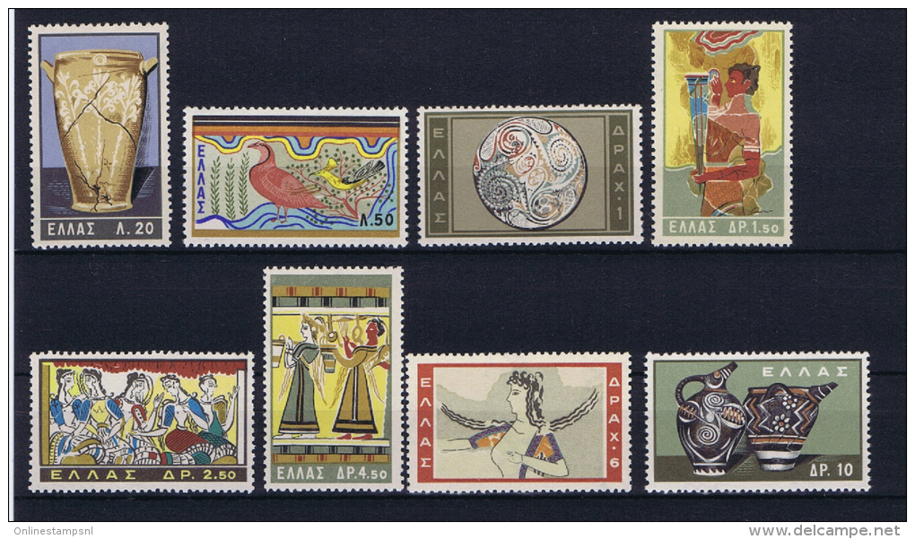 Greece: 1961 Mi 765 - 772 MNH/** - Ungebraucht