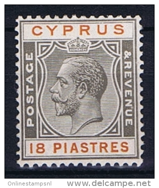 Cyprus: 1924 Mi Nr 98 MH/* - Cyprus (...-1960)