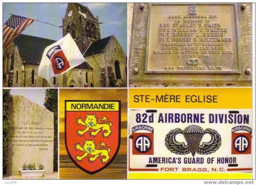 50 - SAINTE MERE EGLISE   - Hommage à La 82ème Airborne Division Que Libéra La Ville La Nuit 5-6/06/1944  N0  C1289 - Guerre 1939-45