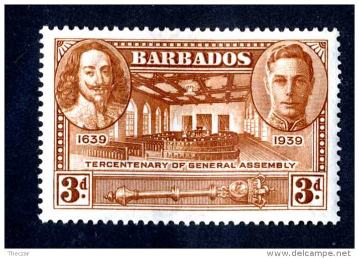 6407x)  Barbados 1939  ~ SG # 261  Mint*~ Offers Welcome! - Barbades (...-1966)