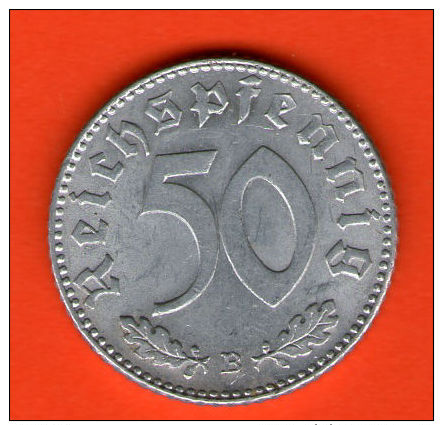 *** 50 Reichspfennig 1944 B ***  KM 96 - 3er Reich / Third Reich - Alu  - ALEMANIA / DEUTSCHLAND / GERMANY - 50 Reichspfennig