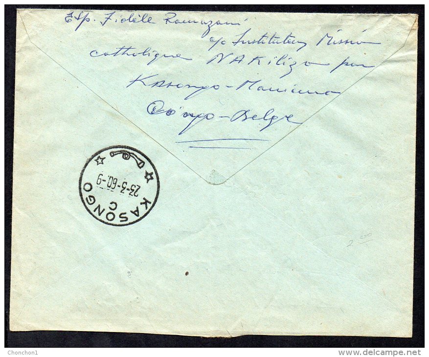 Congo - USA - Kasongo C (keach Type 11(C)1- ) - 1960  - Animals - CP1 - Briefe U. Dokumente