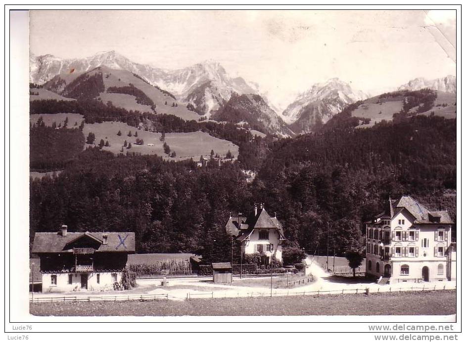 GRANDVILLARD  -  Hôtel De La Gare Et Chaîne Des VANILS - N° 7336 - Grandvillard